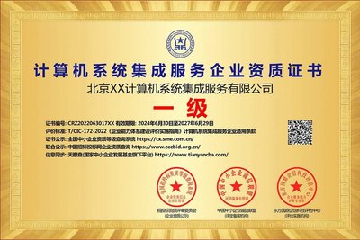 計算機系統集成服務企業資質證書 投標利器與ESCE詳解